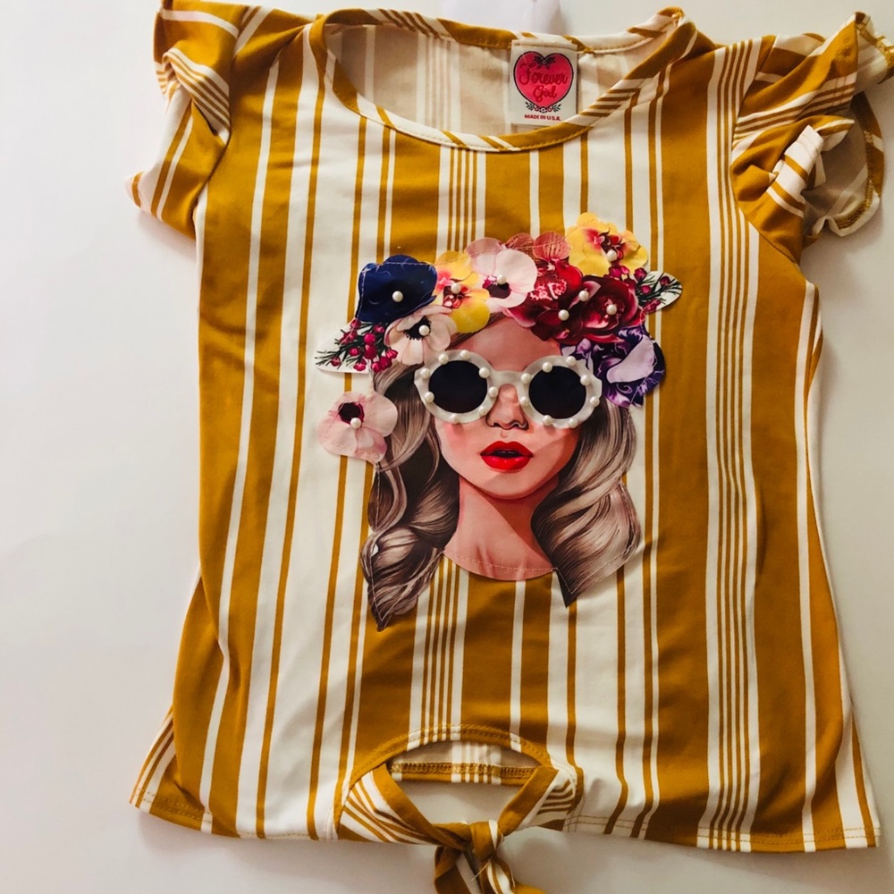 Fancy girl tie up shirt 👚